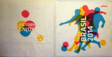 069 Sport: Fußball - 3-lagig - Brasilien - Artablo